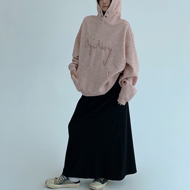 logo embroidered design hoodie　ロゴ刺繍デザインフーディー　J1560