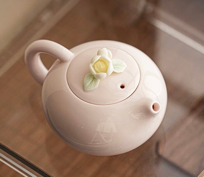 百福茶壺 銅製 中国茶器 飲茶食器 装飾品 工芸品 美術品 置物