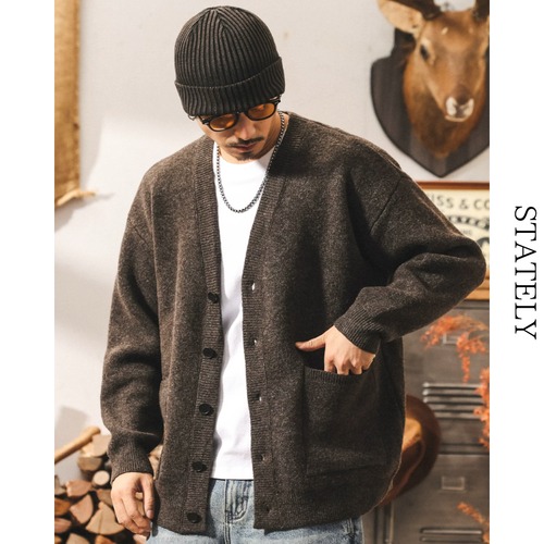 Heavy Knit カーディガン /3color_T223 画像
