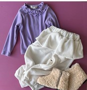 ルプティモ / le petit mo / オブスリブフリルTシャツ / 韓国子供服 / キッズ / 26winter〖取寄〗*XS~XL*