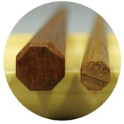 丸十(Marujyu) 男の箸 極太八角木箸 黒檀仕上 24.5