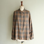 kontor Overdyed shadow check shirt