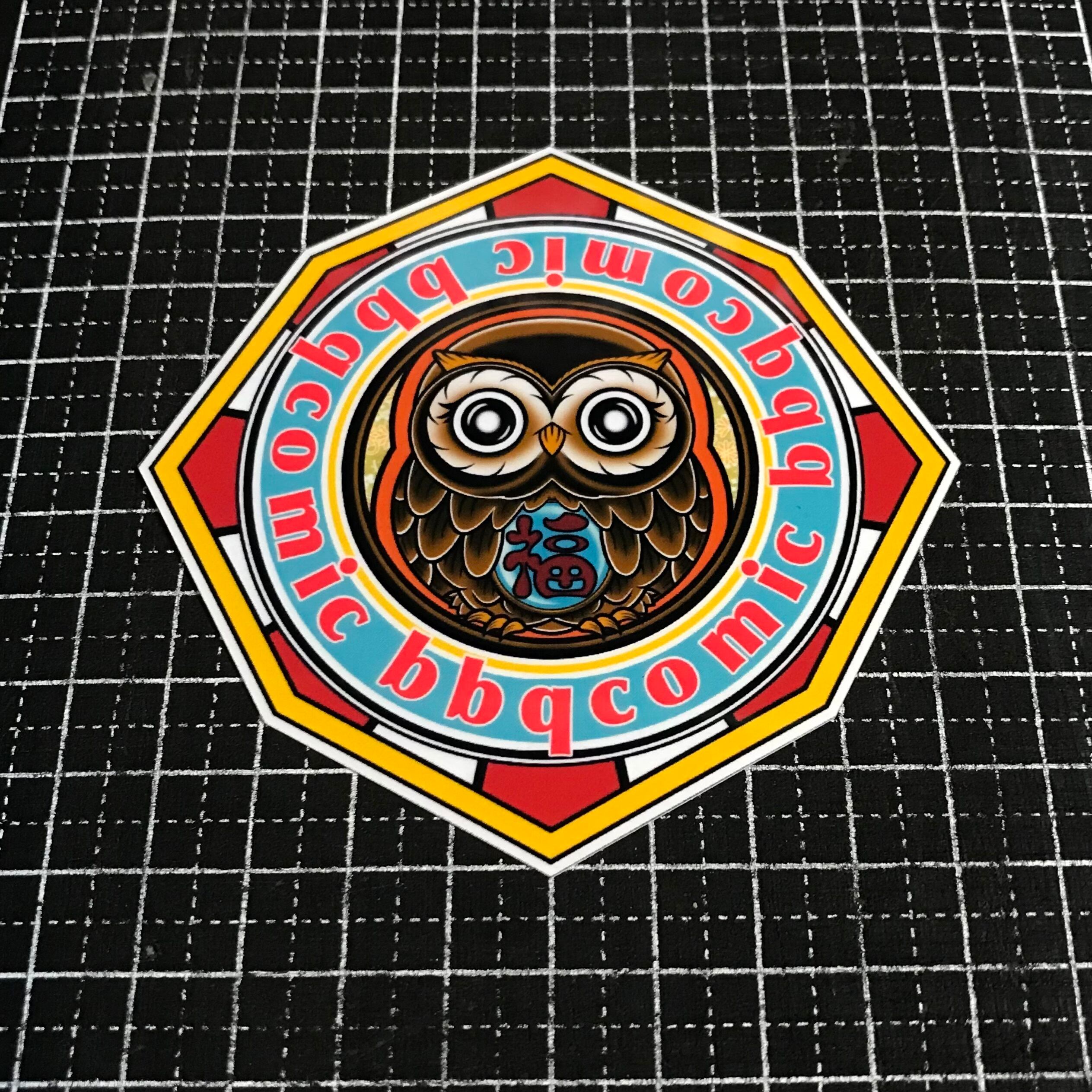 岡尾琥珀 ステッカー 千社札 直筆サイン キドフェノ 居酒屋えぐざいる