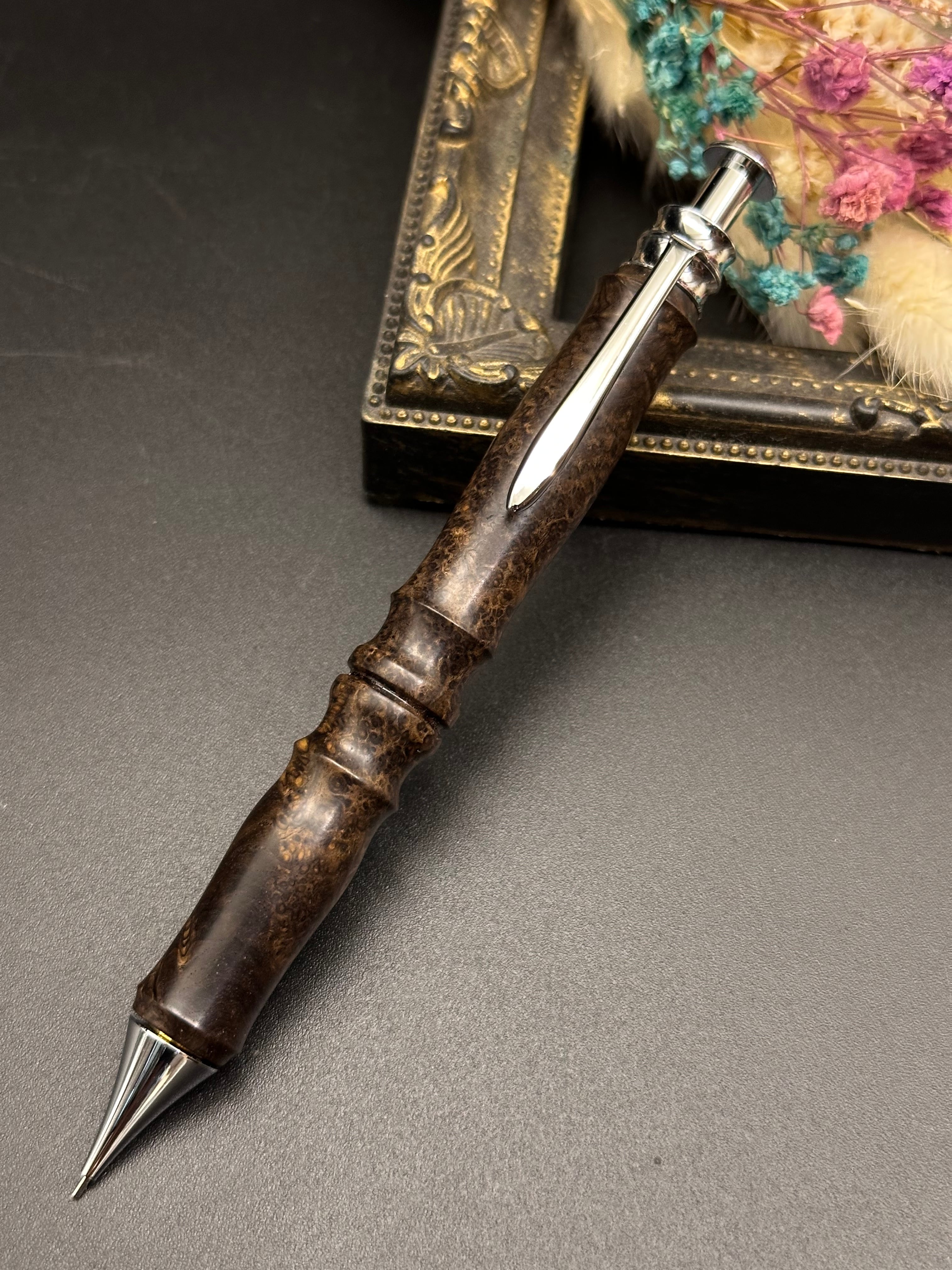 木軸シャープペン スタビライズドウッド(青) | Flamberg