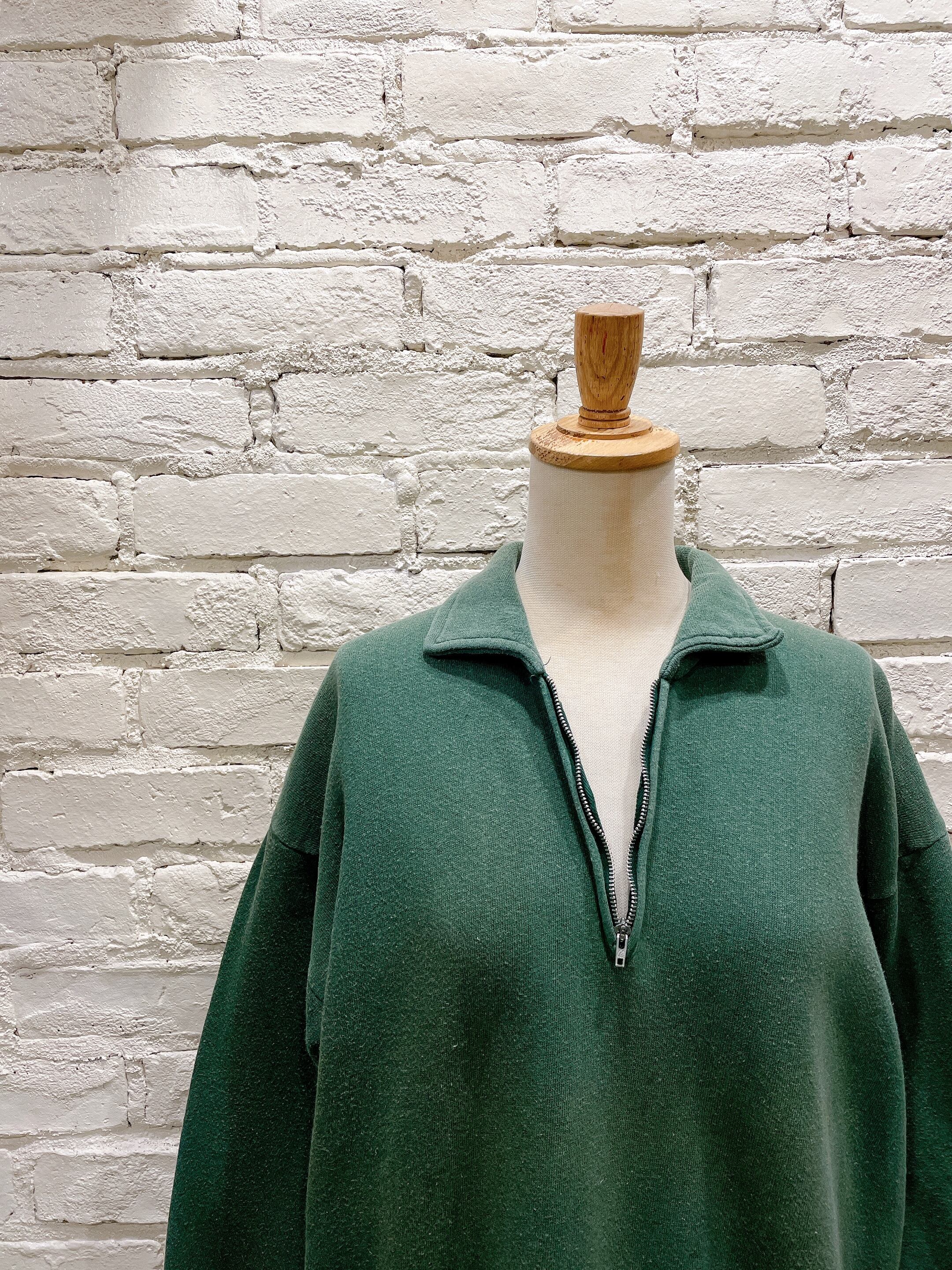 60年代 ハーフジップ 襟付きヴィンテージスウェット | Used & Vintage 