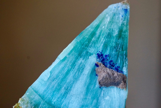 アラゴナイト / アズライト　Aragonite with Azurite ①