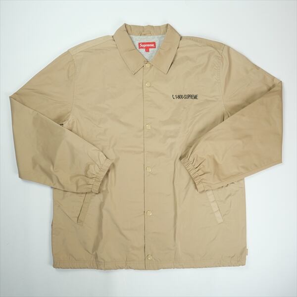 Size【L】 SUPREME シュプリーム 19AW 1-800 Coaches Jacket Tan Size【L】 SUPREME シュプリーム 19AW 1-800 Coaches Jacket Tan