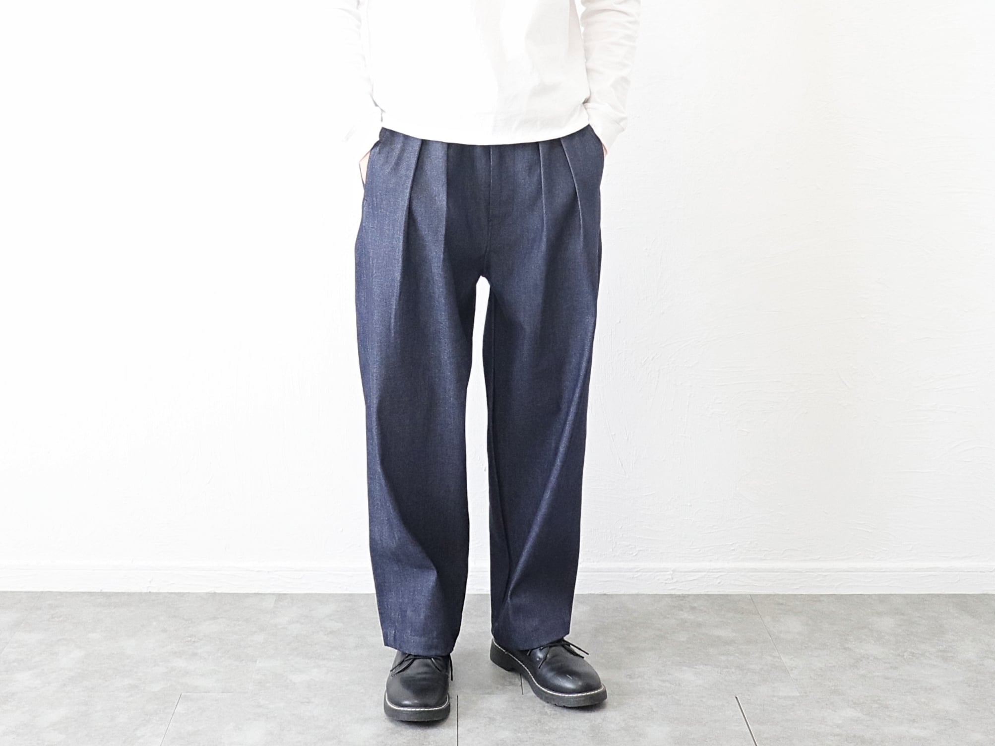UPSCAPE AUDIENCE / 備中備後 10oz セルヴィッチ 白耳ストレッチデニム