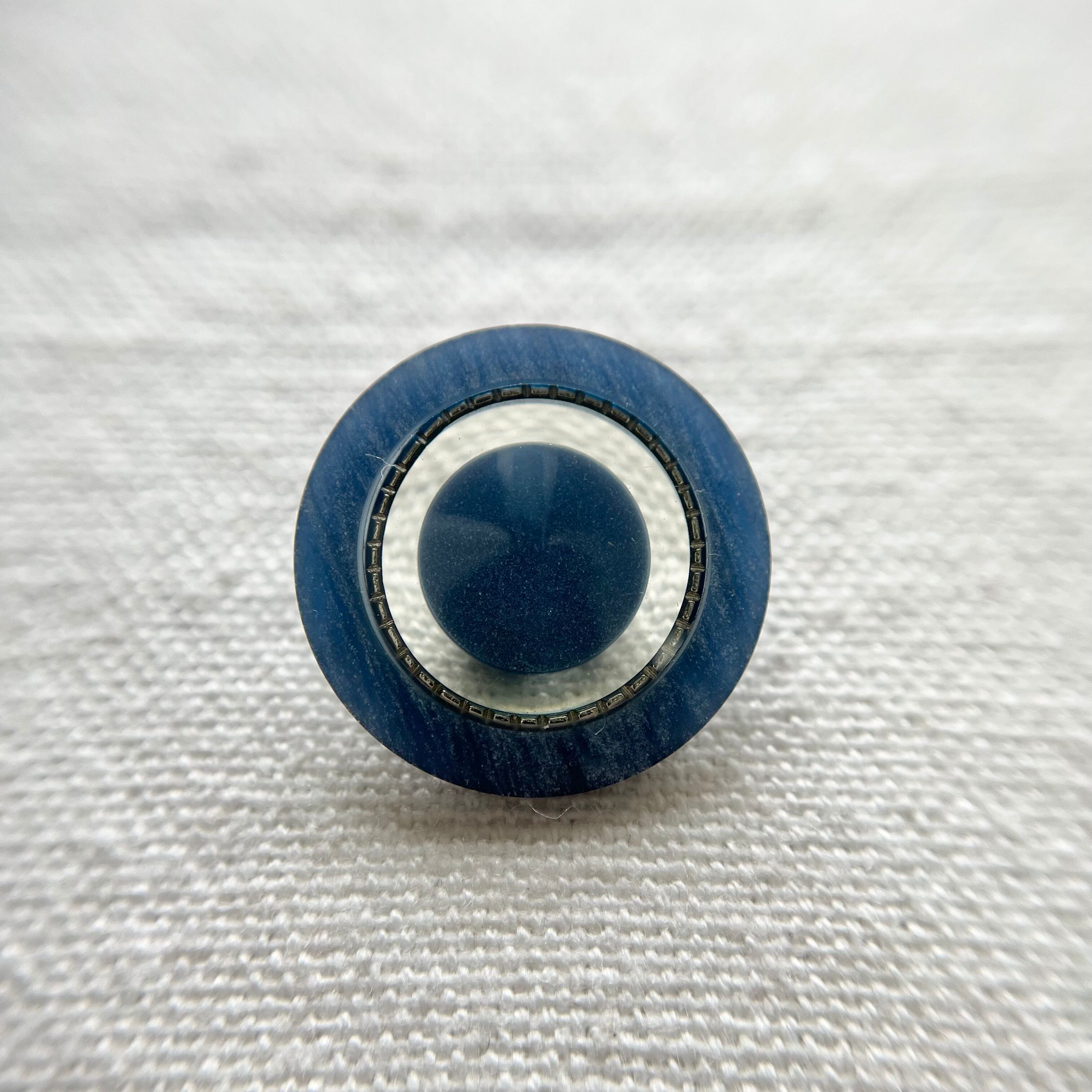 デニムブルーリング×シルバーリング 20㎜