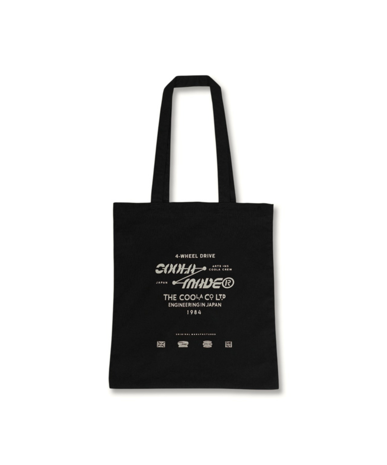 【直営限定ITEM】COOLA MADE プリントトートバッグ (BLACK)　CQ-48523H