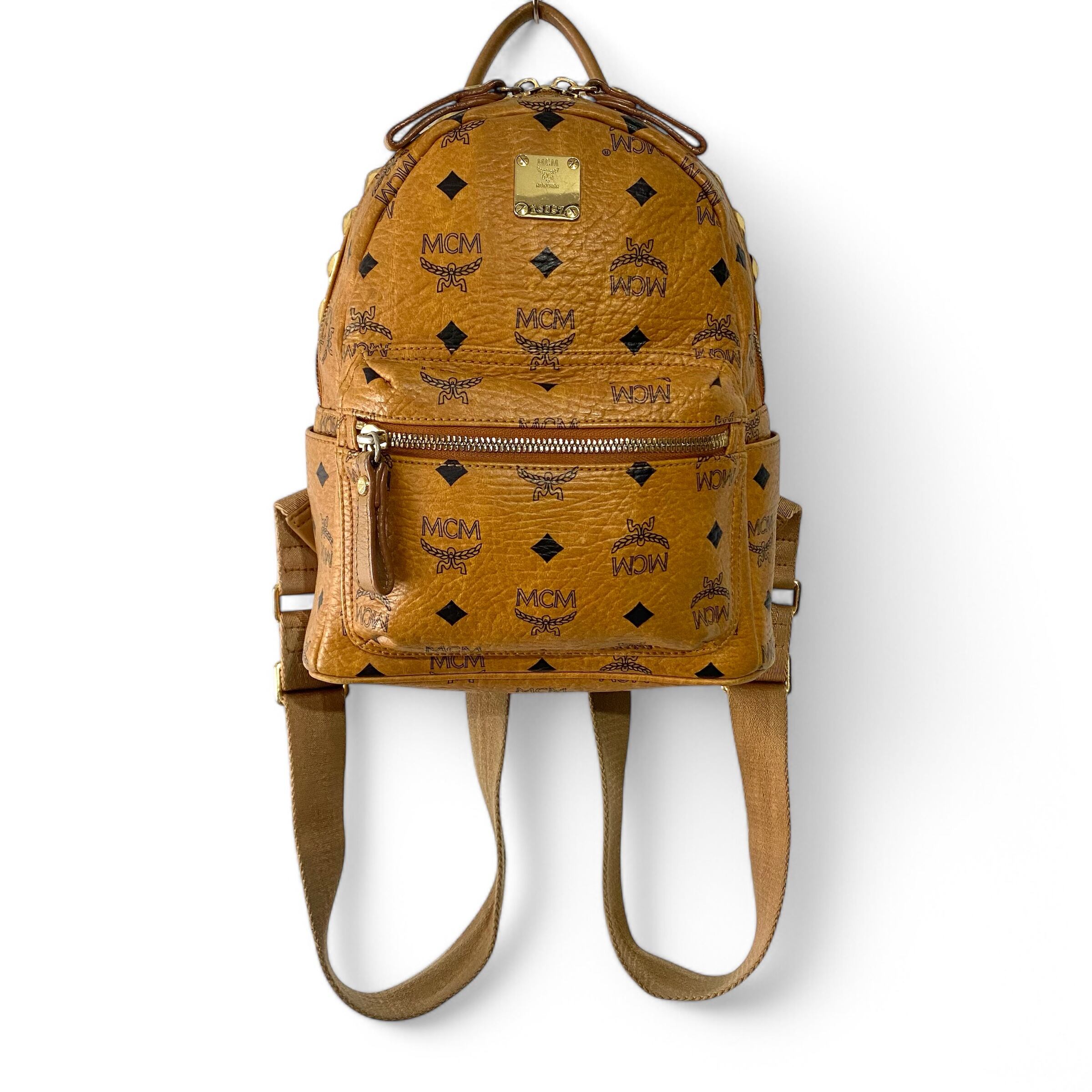 MCM Backpack Cognac バックパック Stark エムシーエム Visetos Medium 