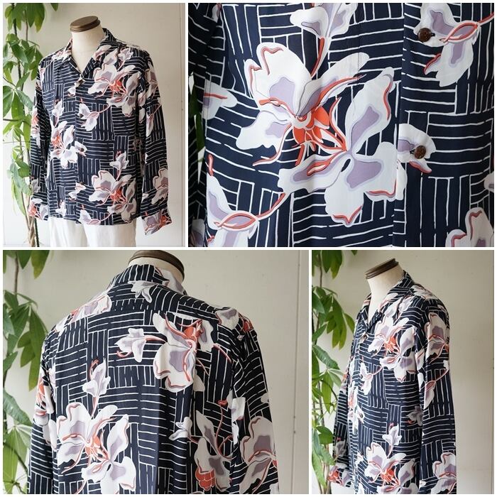 SUNSURF サンサーフ 長袖アロハシャツ ハワイアンシャツ SS29605 東洋