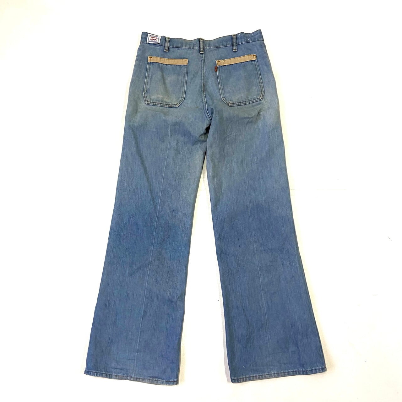 70年代 ビンテージ オレンジタブ スモールe Levi's リーバイス フレアデニムパンツ ジーンズ レディースW33 古着 メンズ レディース  70s ヴィンテージ ベルボトム【デニムパンツ】【VTG】【CS2209-30】 | cave 古着屋【公式】古着通販サイト