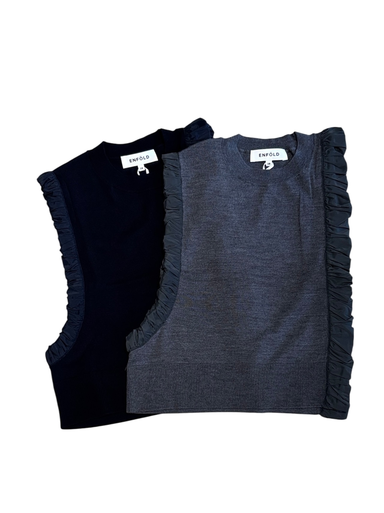 【25AW】ENFOLD エンフォルド /ASYMMETRY MINI VEST / ミニベスト - 10