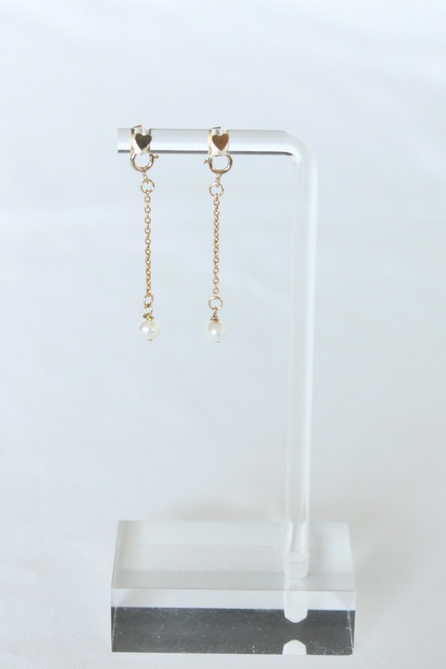 heart stud 2way pierce