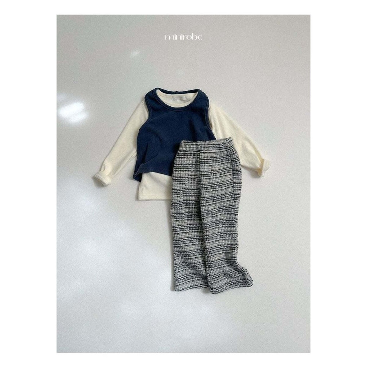 【取寄】minirobe ルルホルターネックトップス|冬服|韓国子供服