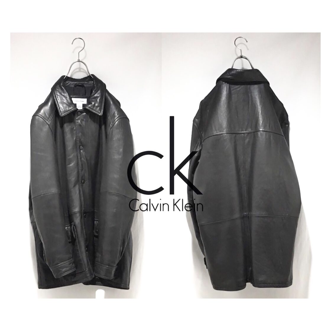 極美品】レザージャケット ブラック 古着 総柄 2XL 奔放