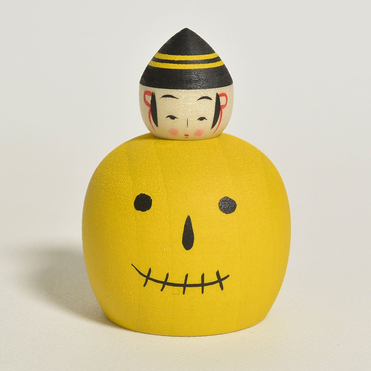 ハロウィンえじこちゃんこけし 約1.5寸 約4.5cm 鈴木明 工人（作並系