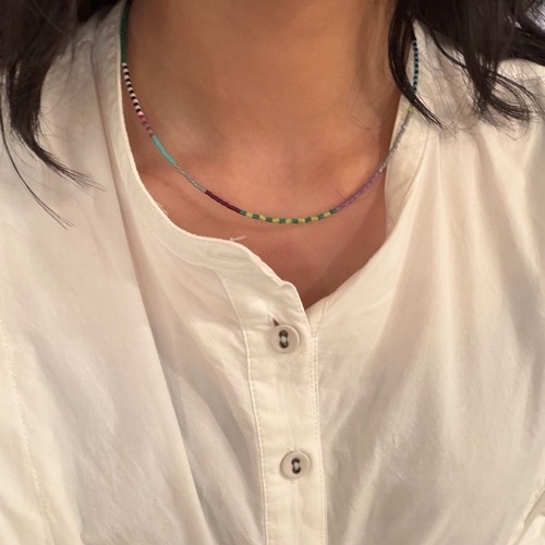TOPANGA Jewelry　Multi colo necklace 3Type　マルチカラーネックレス　beads　Glass　ネックレス　ギフト　プレゼント