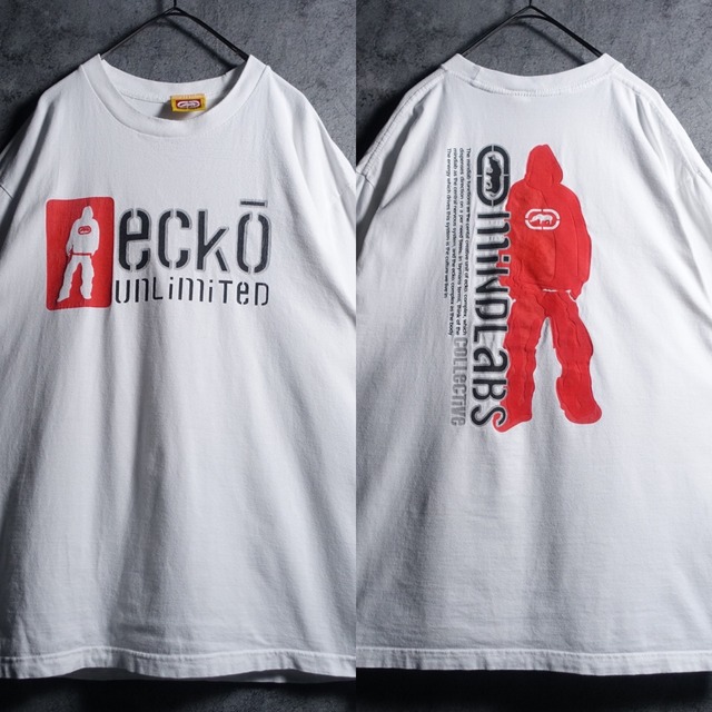 “Ecko Unlimited” White Logo Print Design T-Shirt
