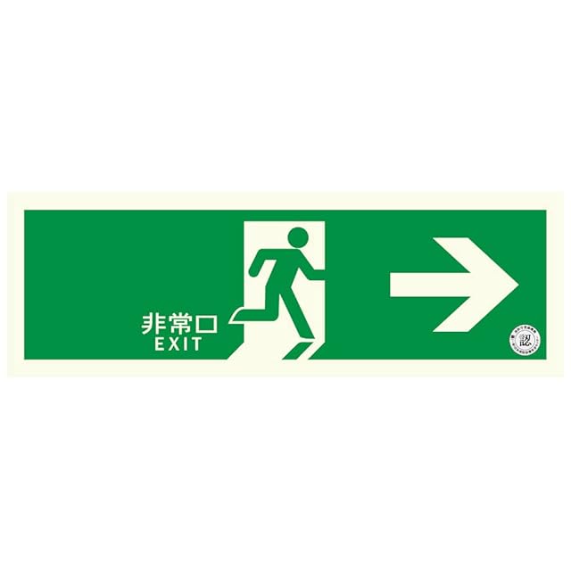 LED Emergency Exit Lighting Sign Red Black イグジッド 出口標識