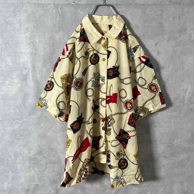 #6467 retoro baroque pattern design shirt