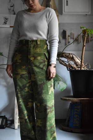 70's- vintage "reversible camouflage" "hunting pants"