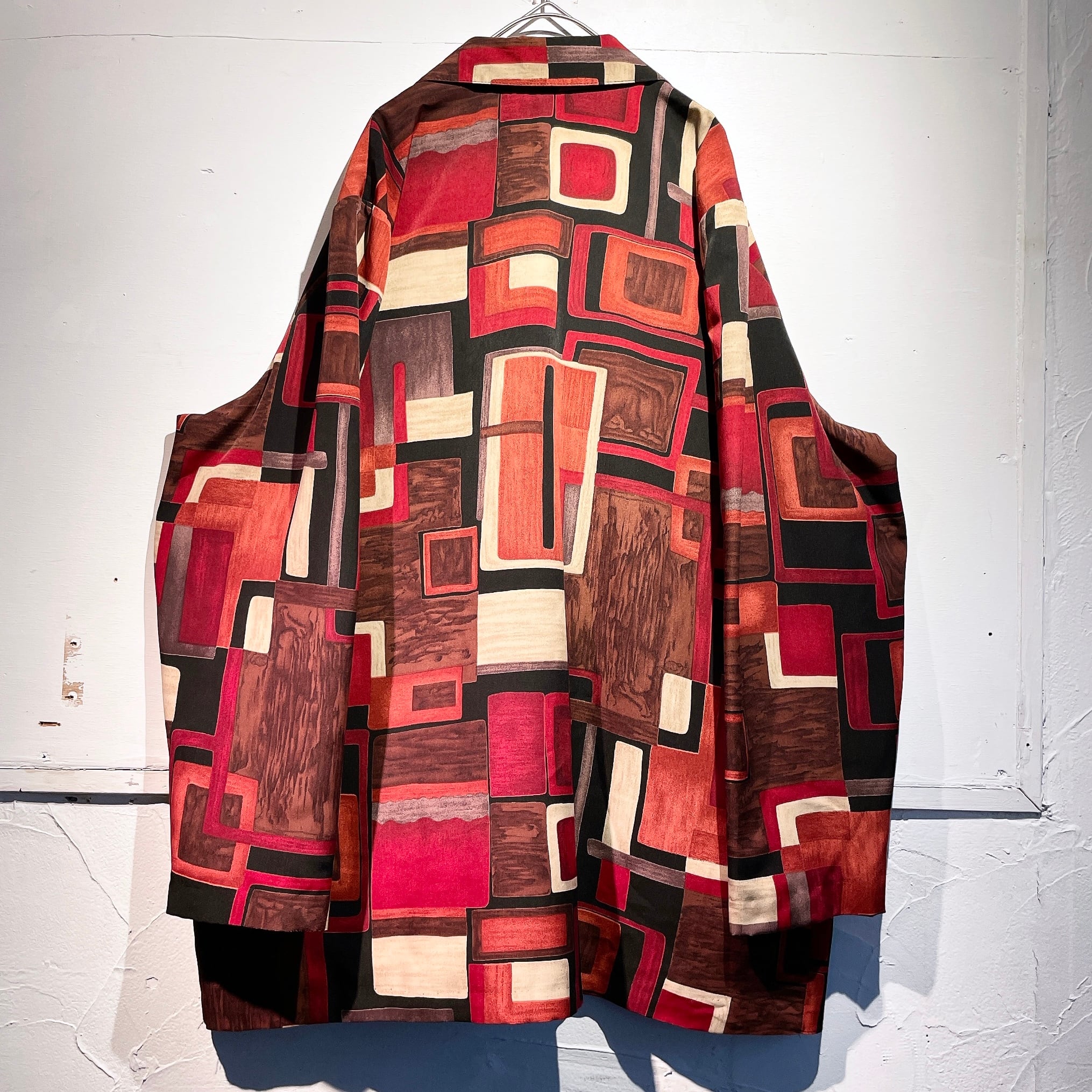 Dark contemporary art pattern design tailored jacket (made in Usa)