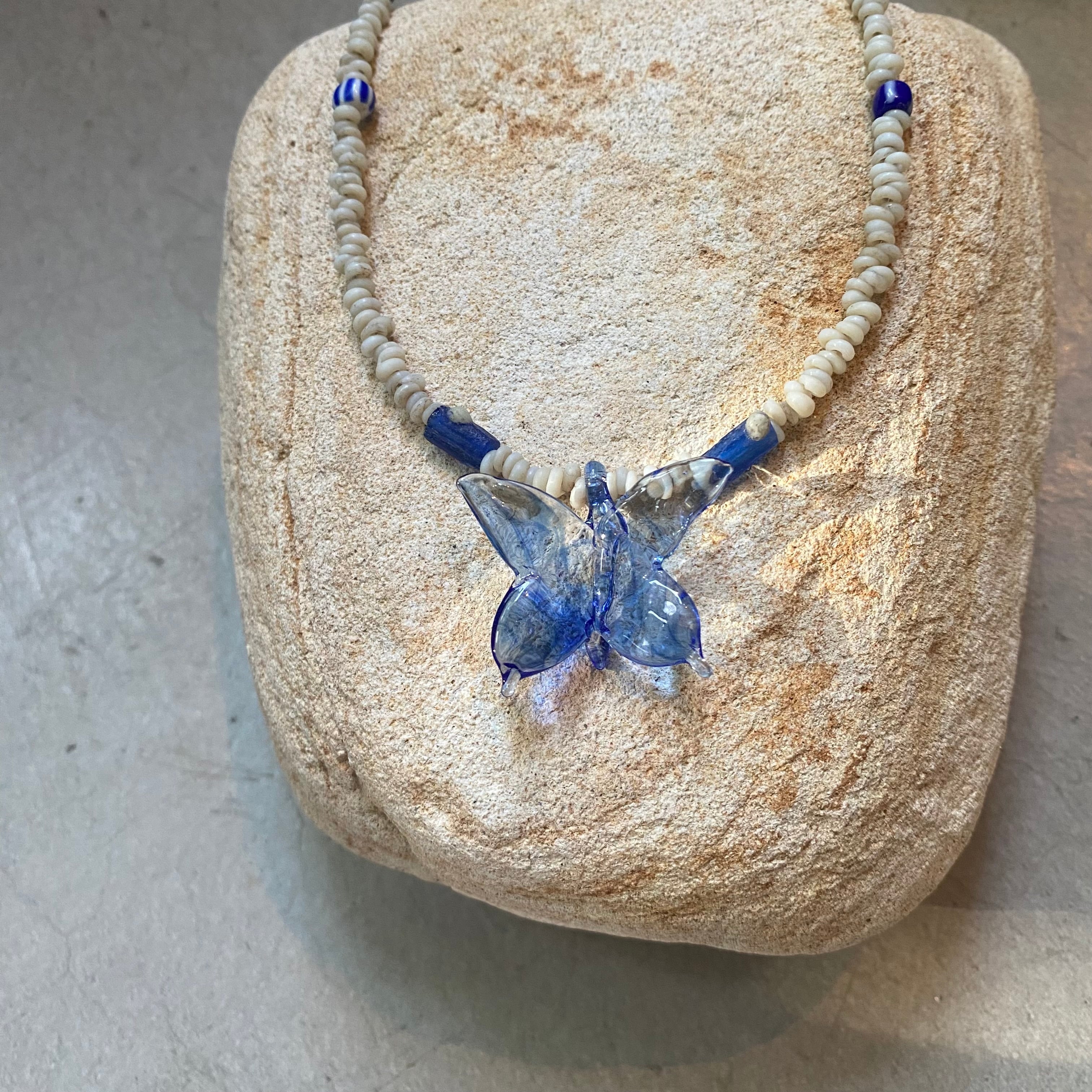 RYUKYU GLASS butterfly PENDANT