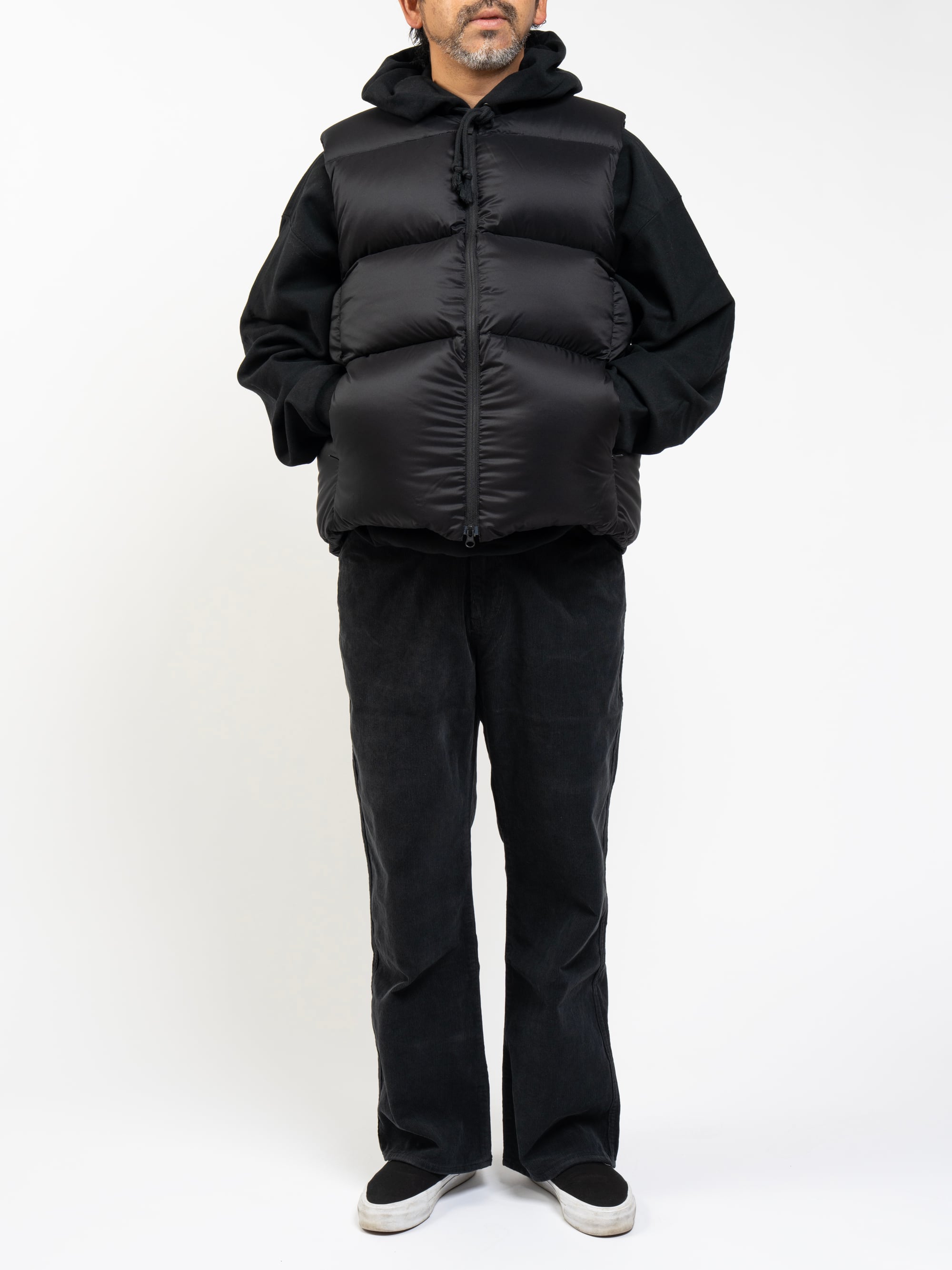 Collarless Goose Down Vest | OVY