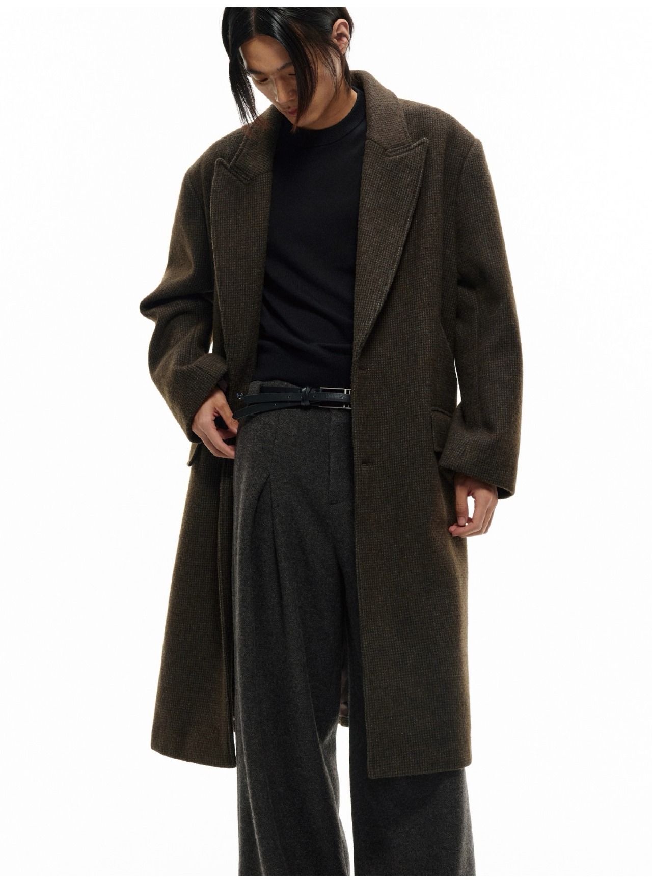 JCAESAR STUDIO Heavy Tweed Wide Trousers