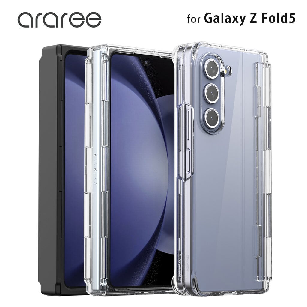 国内正規品 araree アラリー Galaxy Z Fold5ケース Nukin 360 クリア SAMSUNG公式 ヒンジ全体を360度保護  CG22 SC-55D AR25264GZFD5 AR25265GZFD5 msquall エムスコール プレゼントに最適な雑貨ショップ