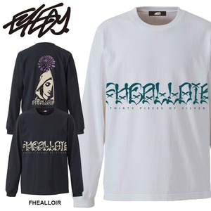 【 eye-462ls】EYEDY アイディー 大きいサイズ メンズ ロングTシャツ FHEALLOIR ロンT 長袖 M L XL XXL XXXL Tシャツ デザイン プリント Tシャツ WHITE BLACK ホワイト ブラック マリア