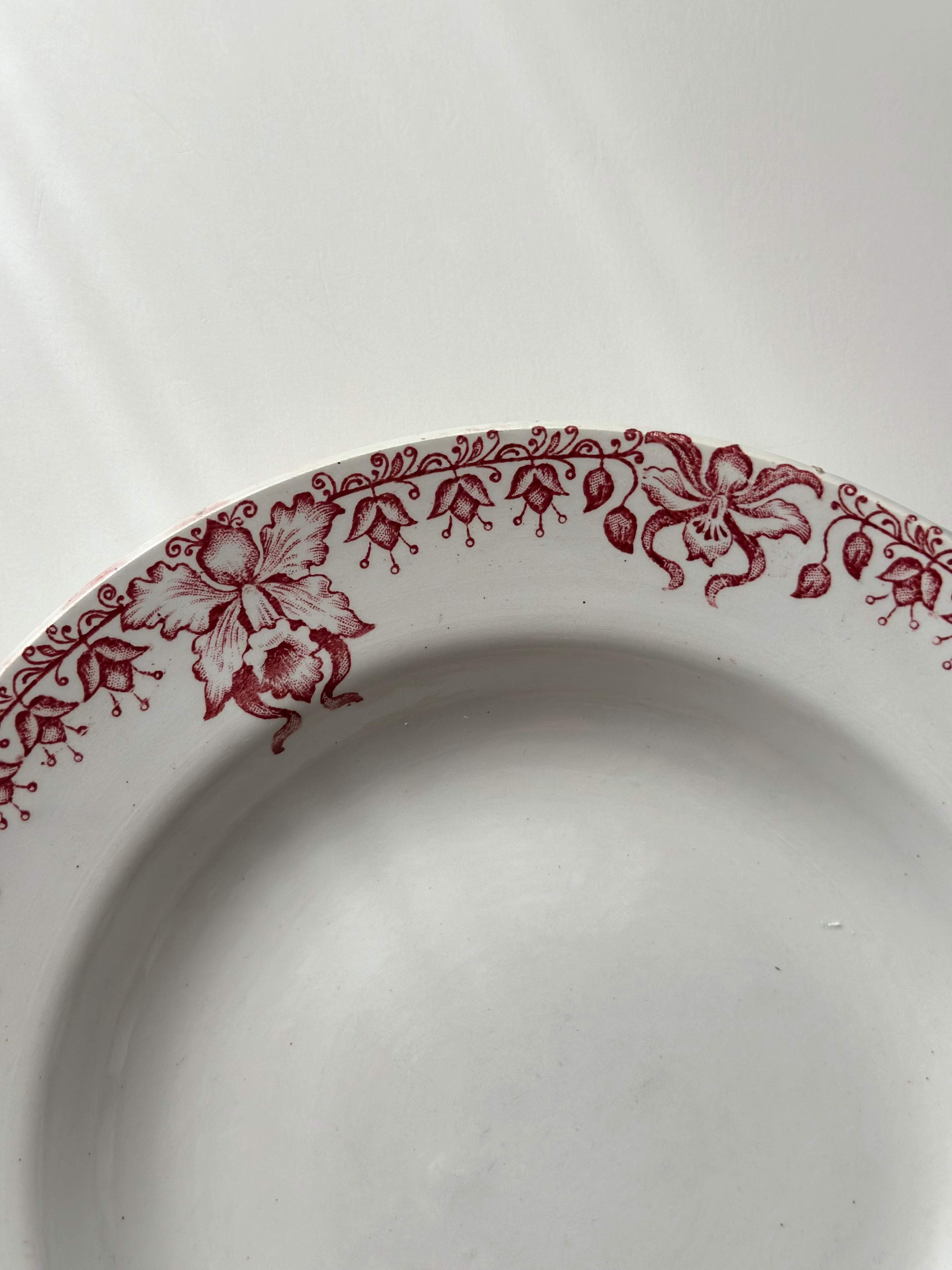 Saint amand サンタマン / “Orchidées” 蘭の深皿プレート a | VIRON