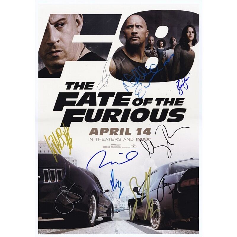 FAST & FURIOUS(ワイルドスピードMAX) 【4名直筆サイン入りミニ