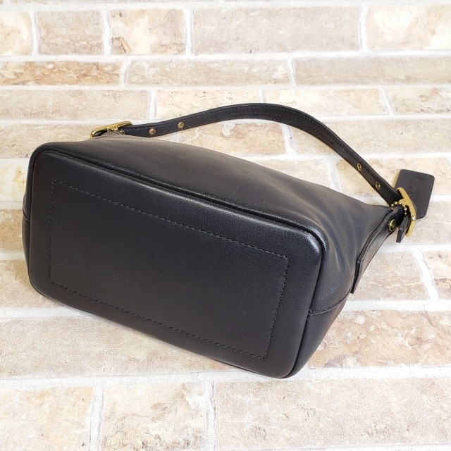 オールドコーチ ☆ グローブレザー ミニ ハンドバッグ ブラック coach 
