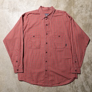 美品 L 00s ポルトガル製 黒タブ L/S Shirt Patagonia 長袖シャツ