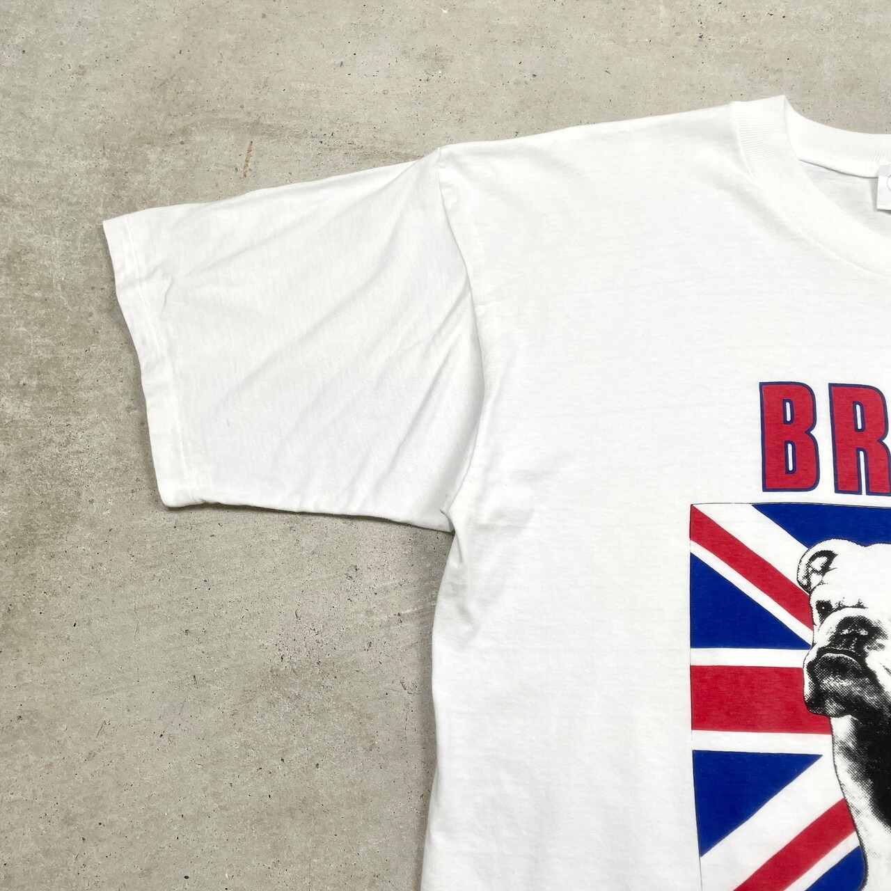 90年代 BRITISH BULLDOG プリントTシャツ アニマル ブルドッグ 