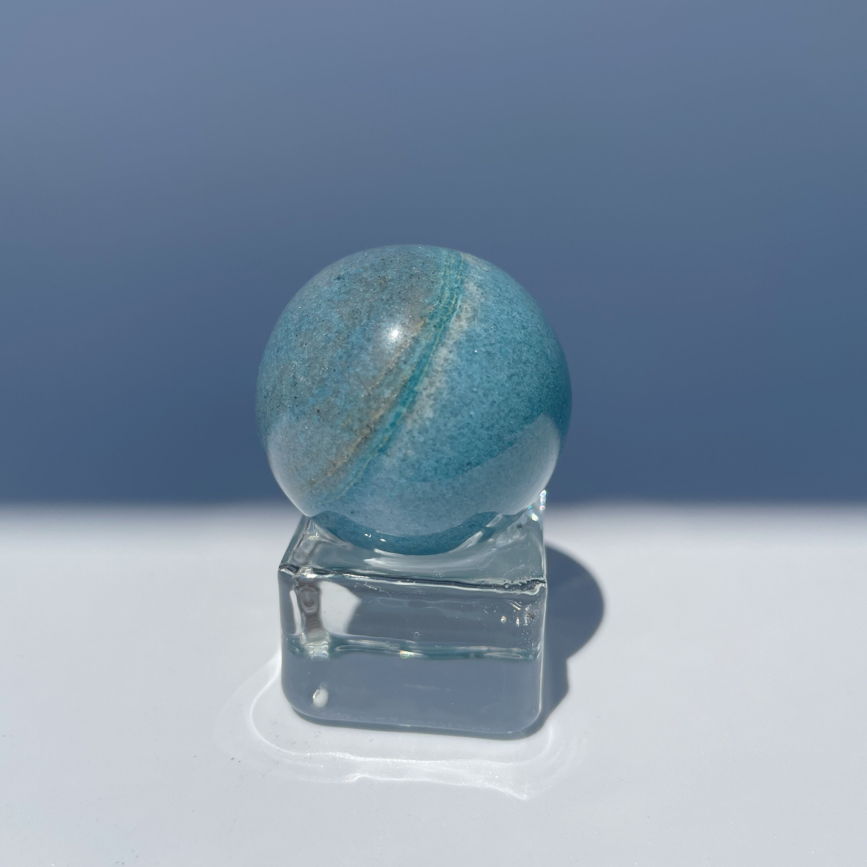 トロレアイトインクォーツ(トロール石)ミニスフィア(丸玉)03◇Trolleite Sphere◇天然石・鉱物・パワーストーン