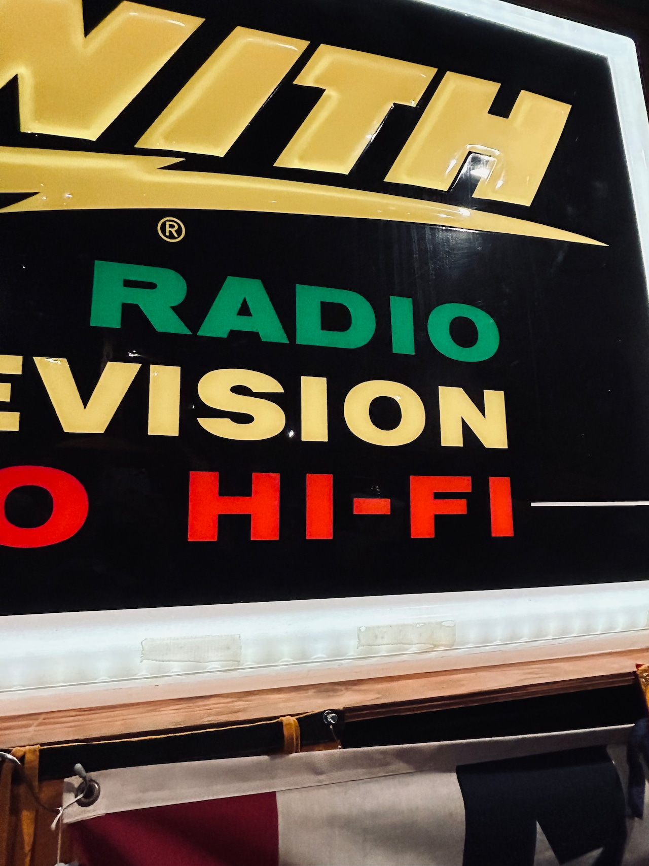 1960s ゼニス ヴィンテージ 電飾看板 ZENITH “RADIO TELEVISION STEREO HI-FI” Lighted Advertising Sign S-27