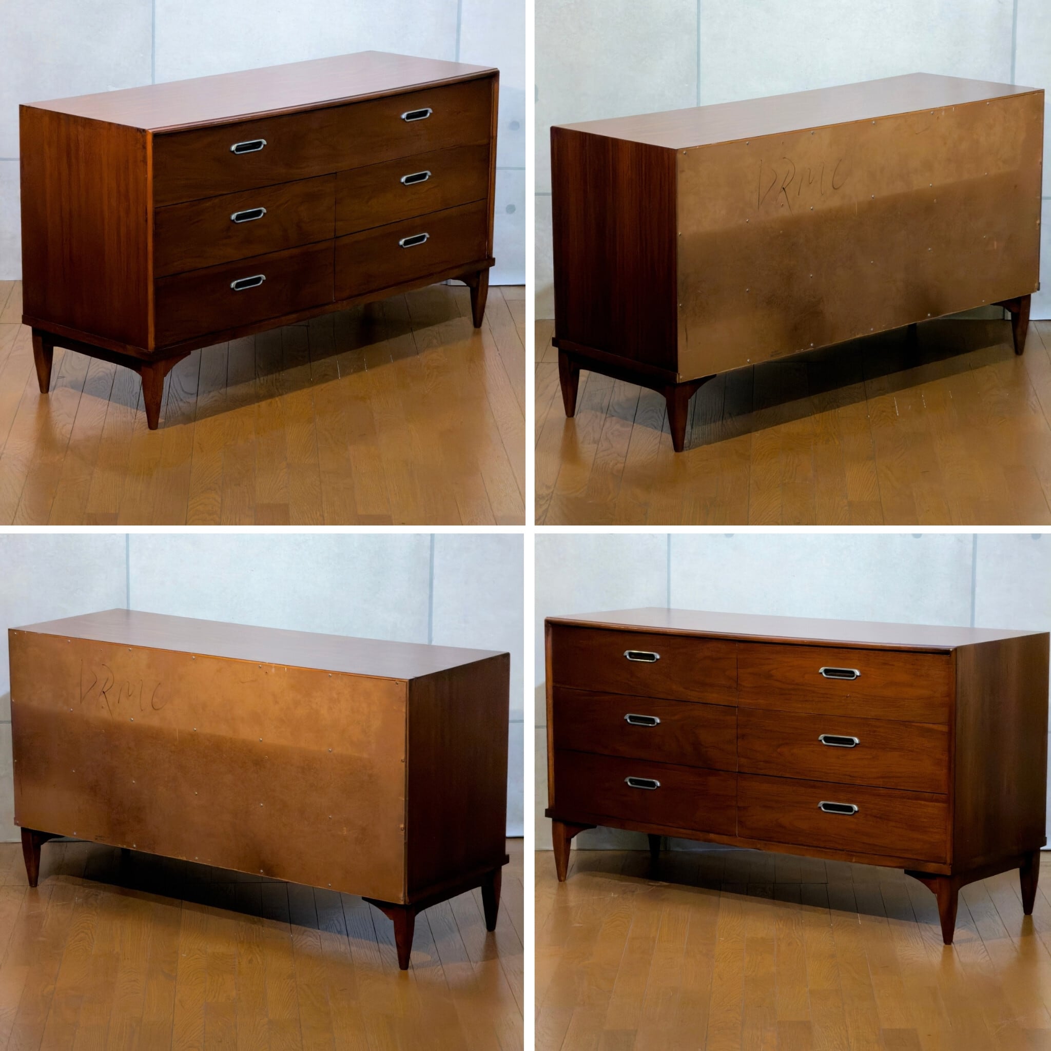 VINTAGE】U.S RISHEL Double Dresser / アメリカ リシェル 6段 ワイド