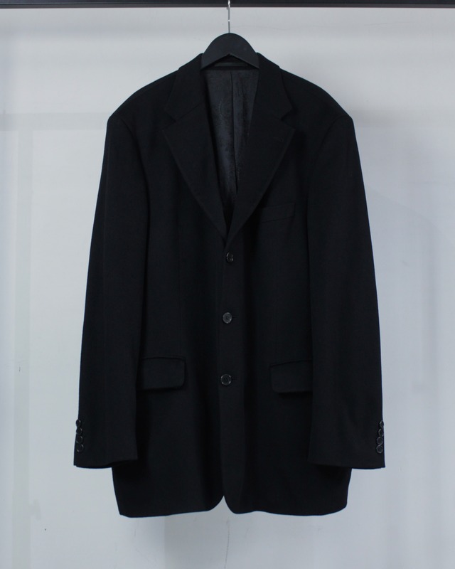 【Caka BLACK】"BOSS HUGO BOSS" "Loro Piana" Single Breasted Cashimere Tailored Jacket