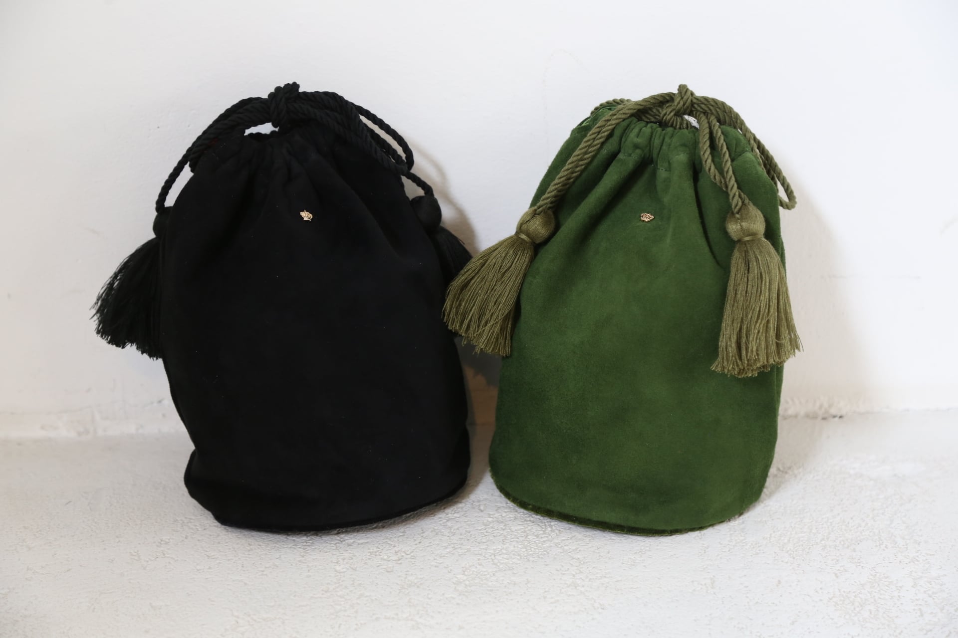6160 HERITAGE SUEDE TASSEL STRING BAG | THE DEARGROUND
