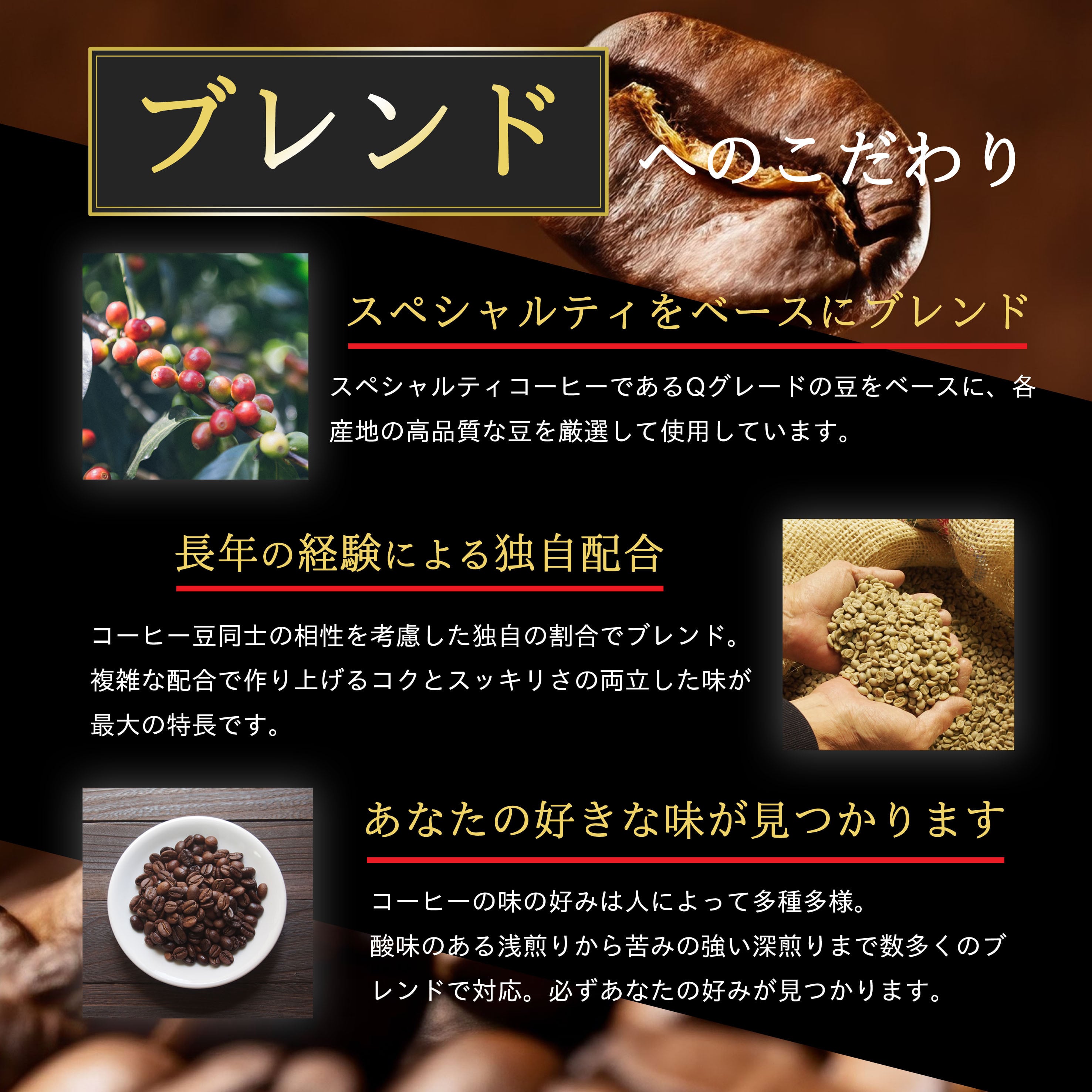 焙煎所直送】エスプレッソブレンド 500g 【Qグレード認証アラビカ種100