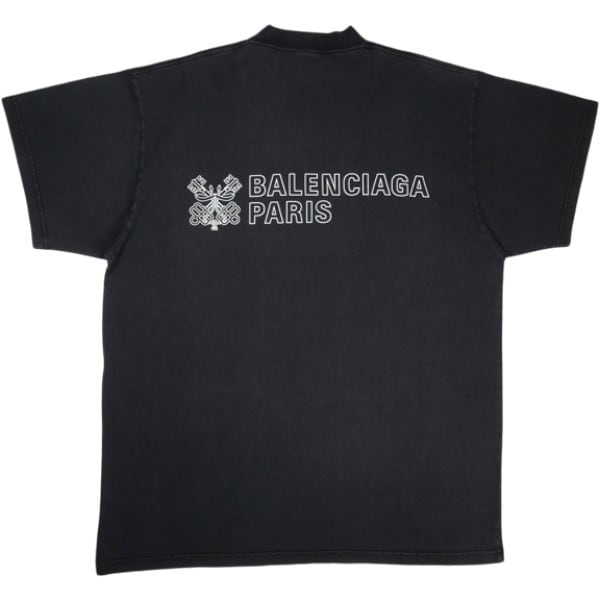 Size【2】 BALENCIAGA（バレンシアガ） KETS LOGO T-SHIRT BLACK T