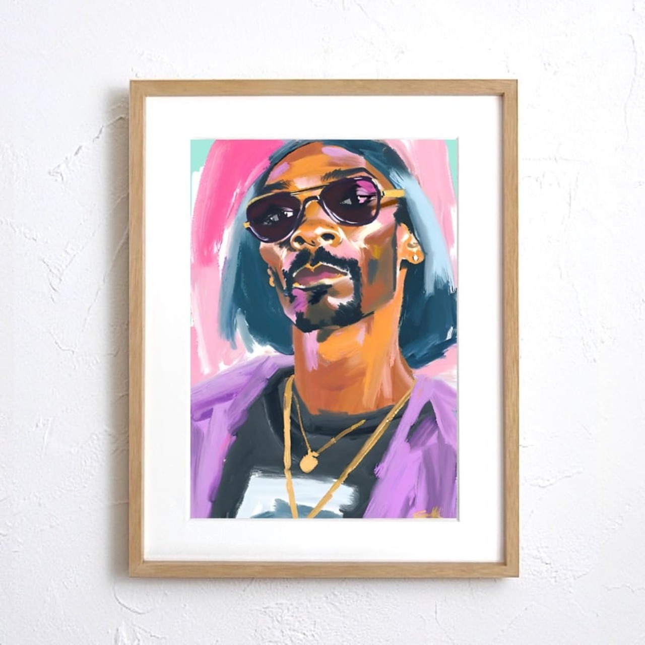 Snoop Dogg Ⅱ｜カラフルなストリートポップアートポスター｜ヒップホップカルチャーを感じる都会的でクールなインテリアA3ポスター