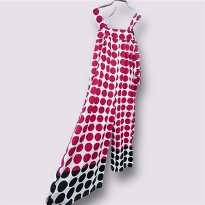 ドット柄カラフルサロペット