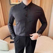 formal black shirt tops 00296