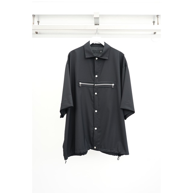 [A.F ARTEFACT] (エーエフアーティファクト) ag-9060-2 Front Zip Half Sleeve Shirts