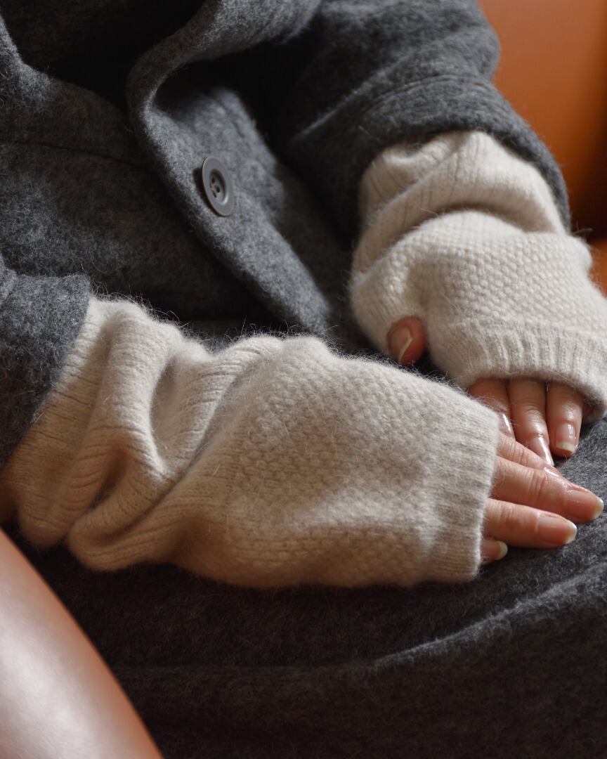 GLEN GORDON グレンゴードン ラム・アンゴラウール ニットミトン